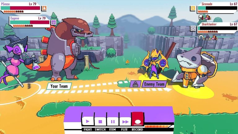 Cassette Beasts screenshot of gameplay on Epic Games, free for a limited time