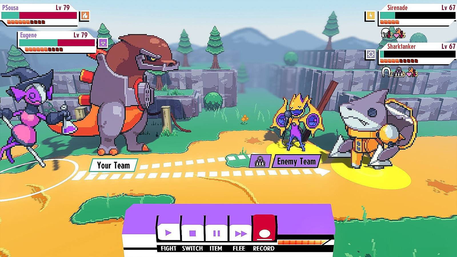 Cassette Beasts screenshot of gameplay on Epic Games, free for a limited time