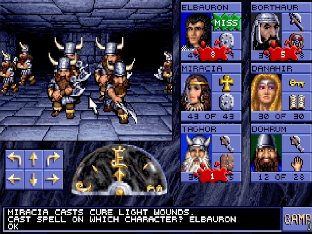 Gameplay screenshot from The Forgotten Realms game